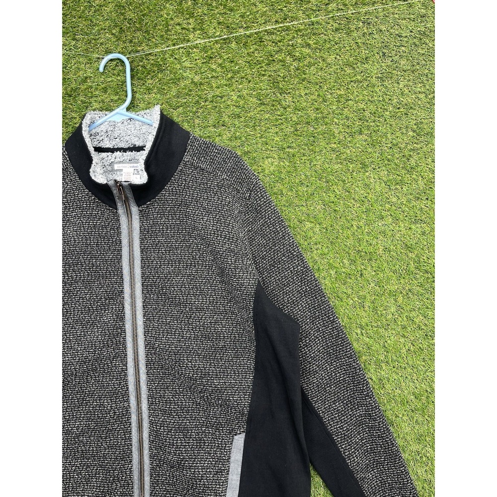 Carbon2Cobalt Sherpa Jacket Mens Large Dark Gray Full Zip Deep Pile Transcendent - Picture 2 of 12